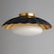 Maxim Lighting Primrose 1-Light Flush Mount, Black/Gold Leaf 18059BKGL - alternate 2